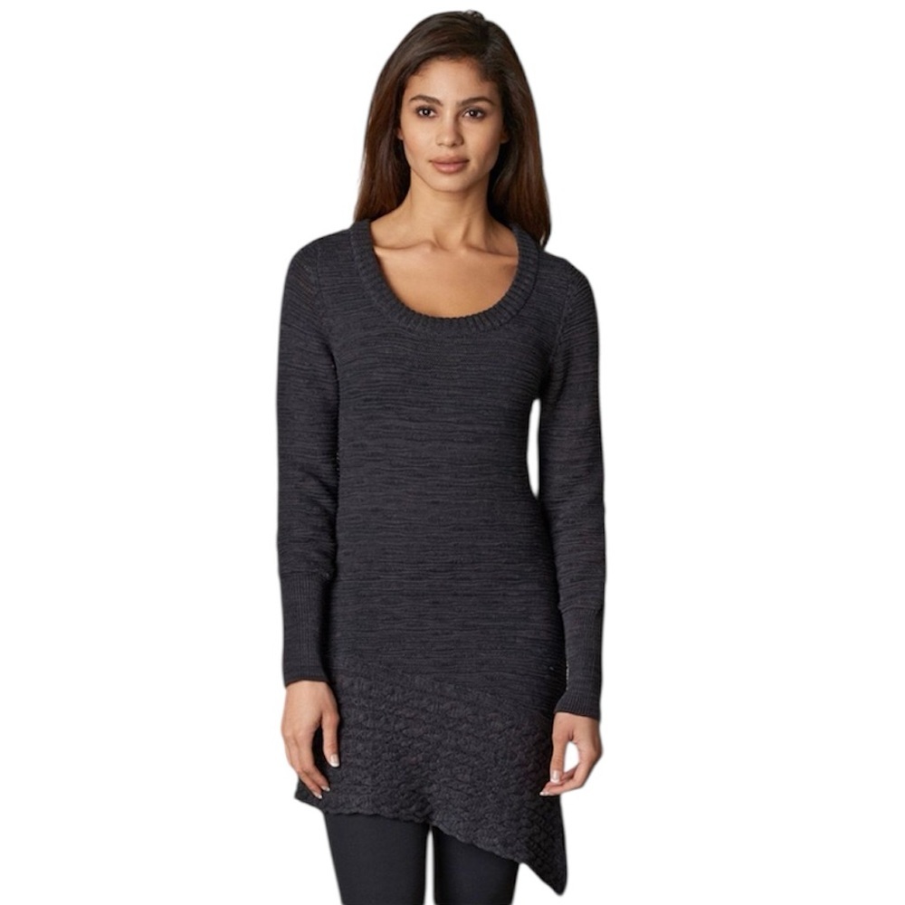 Prana Women’s Felicia Tunic Sweater in Coal Grey Size Medium